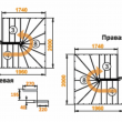 Лестница из сосны «К-103м», PROFI & HOBBY